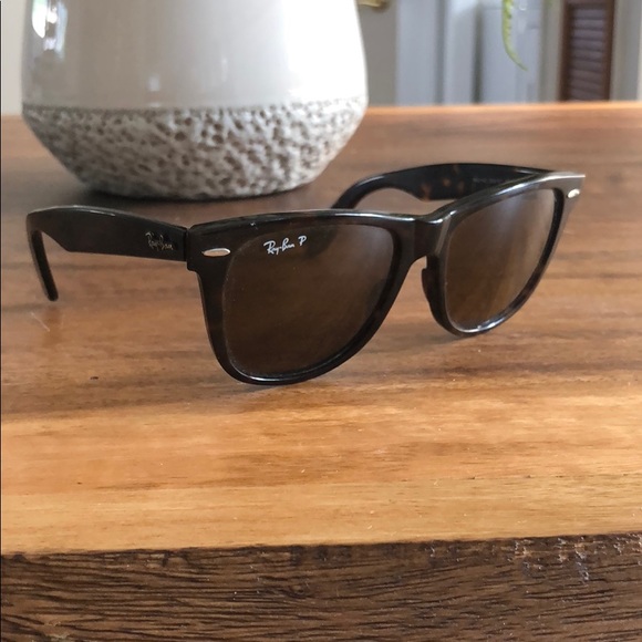 Ray-Ban Accessories - Ray-Ban RB2140 Polarized Wayfarer, Tortoise Shell